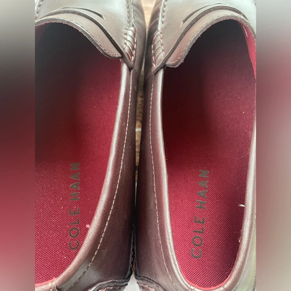 Cole Haan Brown Leather Penny Loafers